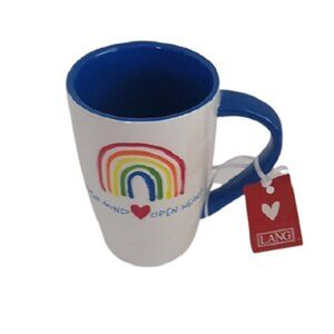 Lang "Open Mind Open Heart" Rainbow Pride Mug Coffee Tea